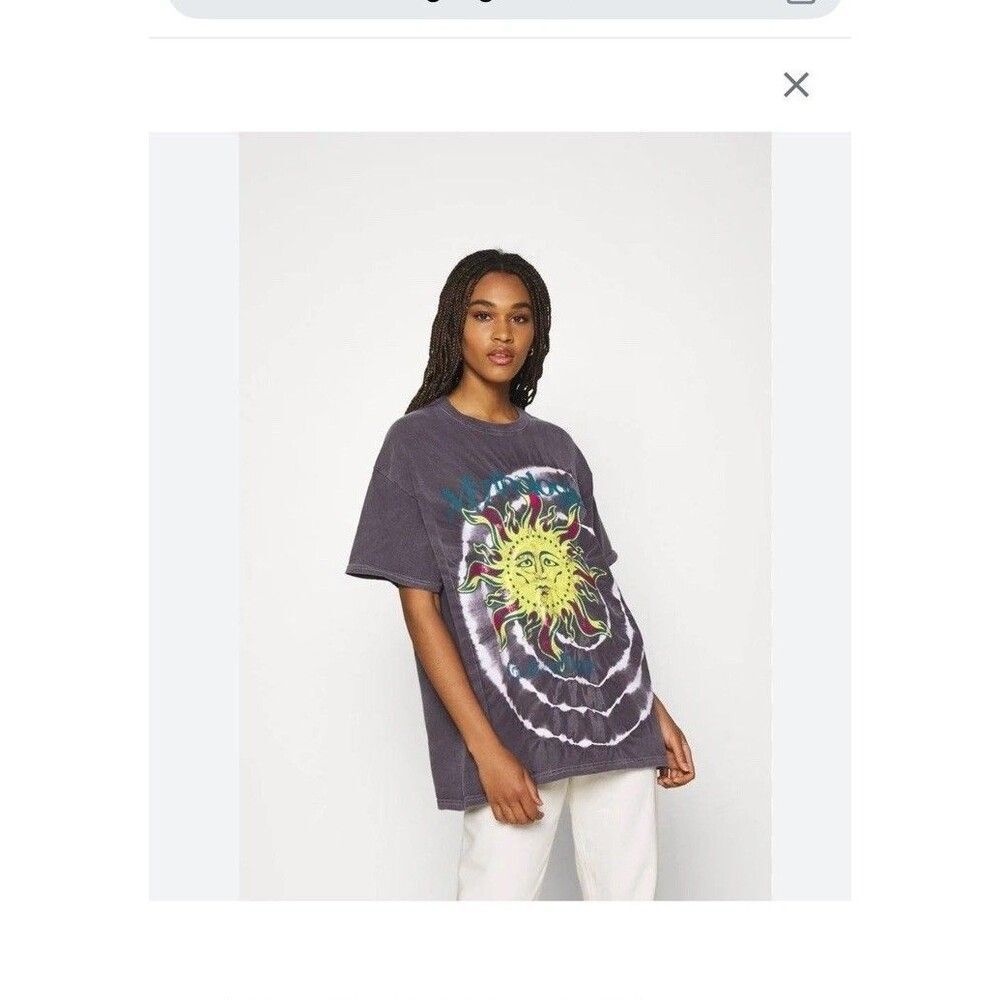 BDG Urban Outfitters T Shirt Oversized L XL Mythologies Tie Dye Purple Women - Picture 9 of 16